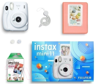 Фотоаппарат с мгновенной печатью Fujifilm Instax Mini 11 Geometric Set (White)