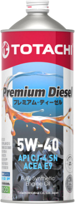 Моторное масло Totachi Premium Diesel 5W40 CJ-4/SM / 4562374690738 (1л)