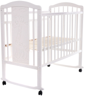 Детская кроватка Pituso Noli Жирафик / J-502 (белый) - 