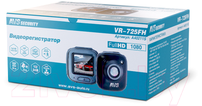 Автомобильный видеорегистратор AVS VR-725FH / A40211S