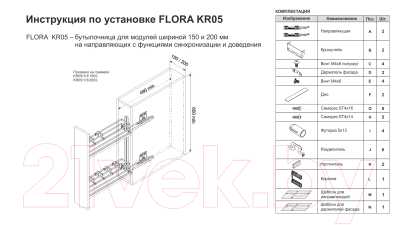Бутылочница Boyard Flora KR05/1/3/150/L (графит)