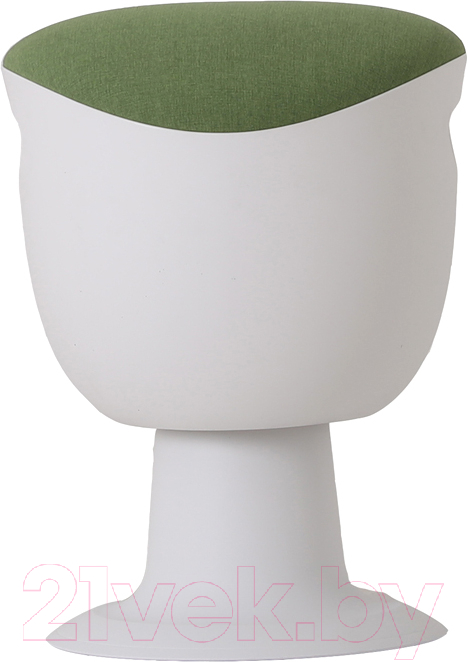 Табурет офисный Chair Meister Tulip (пластик белый/ткань зеленая)