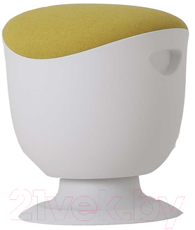 Табурет офисный Chair Meister Tulip (пластик белый/ткань желтая)
