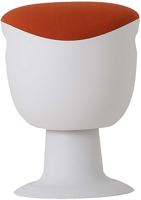Табурет офисный Chair Meister Tulip (пластик белый/ткань оранжевая) - 