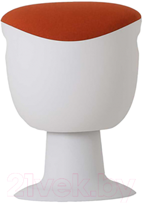 Табурет офисный Chair Meister Tulip (пластик белый/ткань оранжевая)