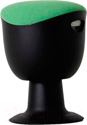Табурет офисный Chair Meister Tulip (пластик черный/ткань зеленая)