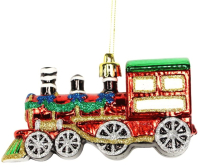 

Елочная игрушка Gisela Graham, Limited Jolly Santa. Разноцветный поезд / 12597