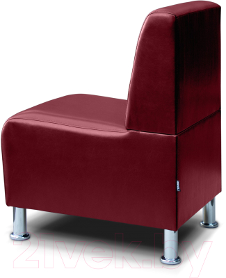 Кресло мягкое Brioli Руди (L16/вишневый)
