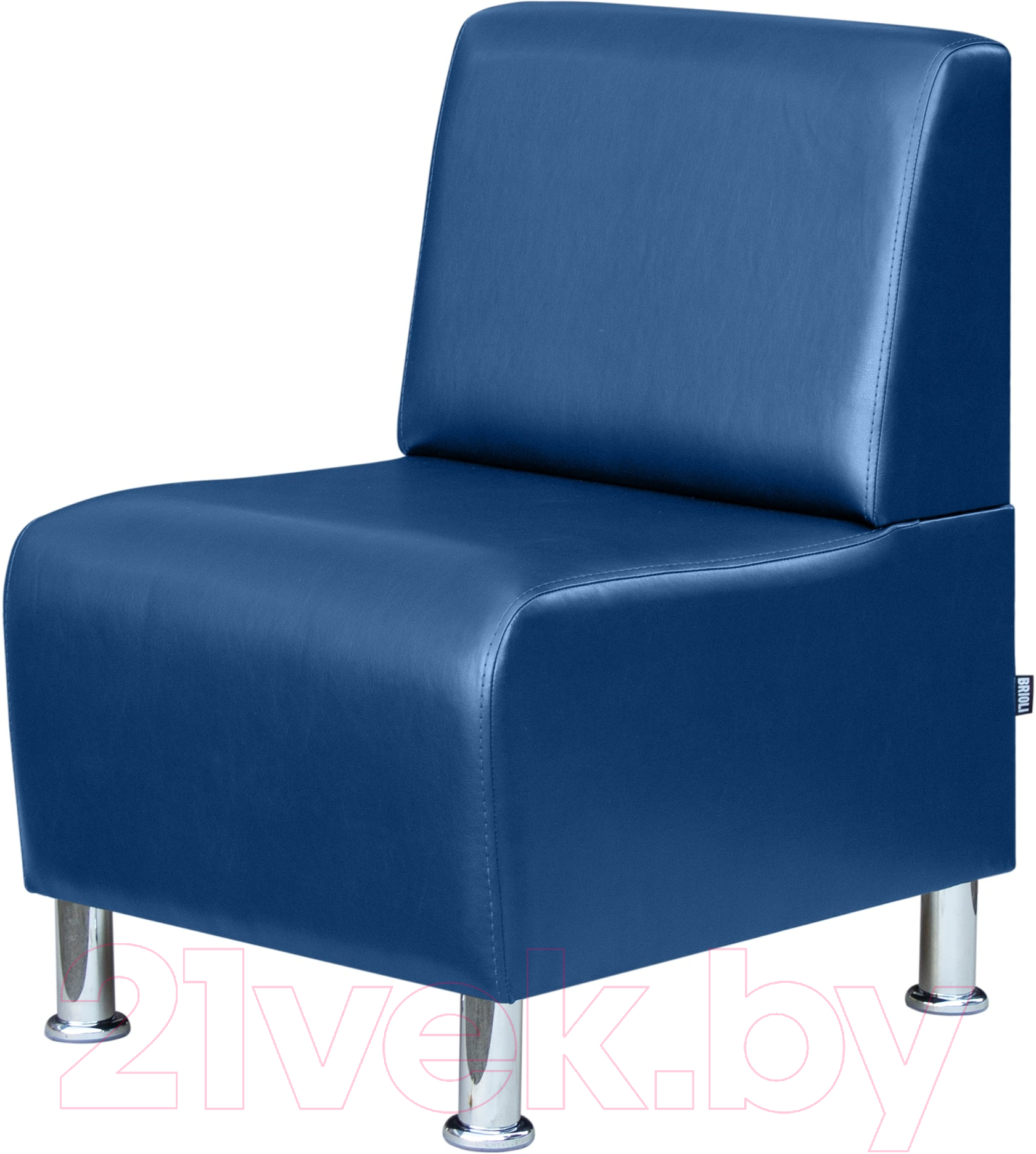 Кресло мягкое Brioli Руди (L18/синий)