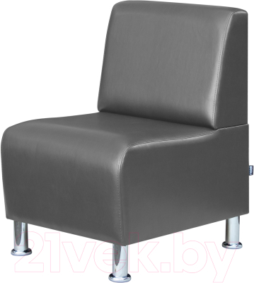 Кресло мягкое Brioli Руди (L21/серый)