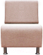 Кресло мягкое Brioli Руди (J11/розовый) - 