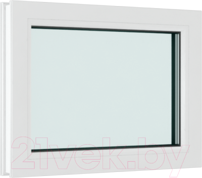 Окно ПВХ Rehau Одностворчатое глухое 2 стекла (500x700x60)