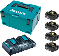 Набор аккумуляторов для электроинструмента Makita BL1840B + зарядное DC18RD (199591-7) - 