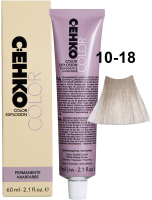 Крем-краска для волос C:EHKO Color Explosion 10/18 (ультра светлый блондин жемчужно-фиолетовый) - 