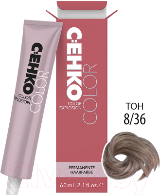 Изображение товара Крем-краска для волос C:EHKO Color Explosion 8/36 (светлый блондин бронзовый)