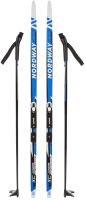 Комплект беговых лыж Nordway 15JNR06120 / 15JNR-06 (р-р 120, синий) - 