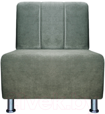 Кресло мягкое Brioli Руди П (B8/светло-серый)