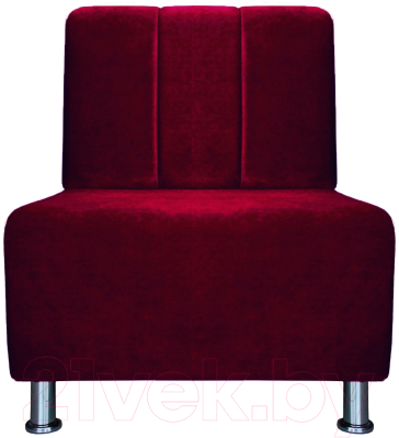 Кресло мягкое Brioli Руди П (В48/вишневый)