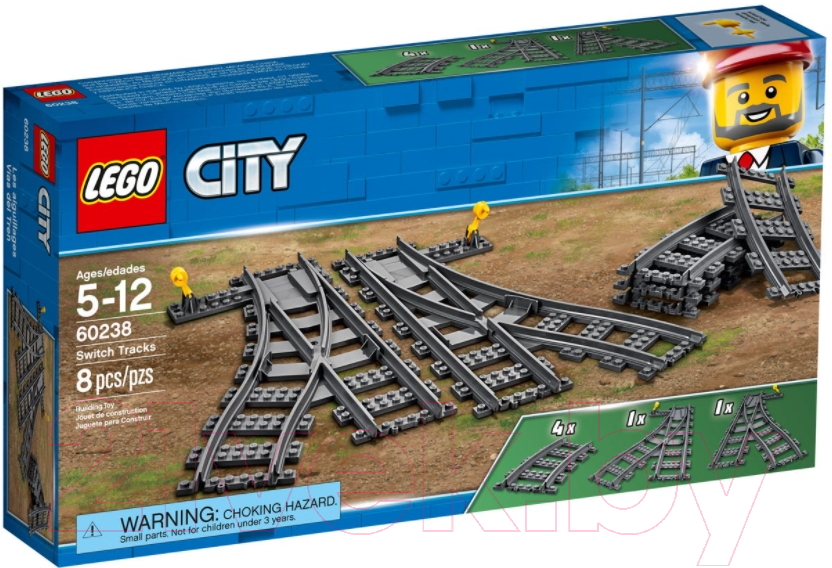 Конструктор Lego City Железнодорожные стрелки / 60238