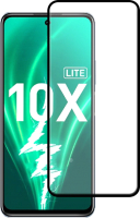 Защитное стекло для телефона Case Full Glue для Honor 10X Lite (черный глянец) - 