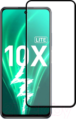 Защитное стекло для телефона Case Full Glue для Honor 10X Lite (черный глянец)