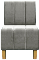 Кресло мягкое Brioli Руди полоса (B8/светло-серый) - 