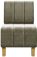 Кресло мягкое Brioli Руди полоса (B10/серо-коричневый) - 