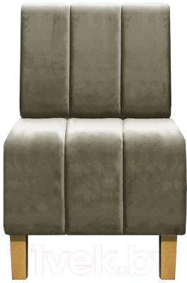 Кресло мягкое Brioli Руди полоса (B10/серо-коричневый)