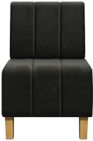 Кресло мягкое Brioli Руди полоса (B17/темно-серый) - 
