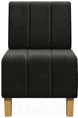 Кресло мягкое Brioli Руди полоса (B17/темно-серый)