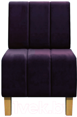 Кресло мягкое Brioli Руди полоса (B40/фиолетовый)