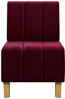 Кресло мягкое Brioli Руди полоса (B48/вишневый) - 
