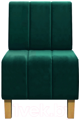Кресло мягкое Brioli Руди полоса (B63/бирюзовый)