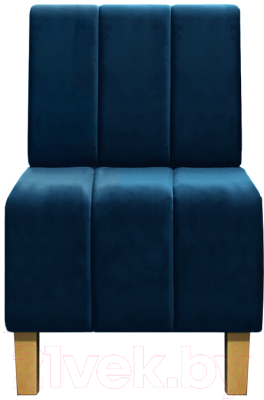 Кресло мягкое Brioli Руди полоса (B69/синий)