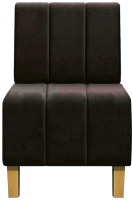 Кресло мягкое Brioli Руди полоса (B74/коричневый) - 