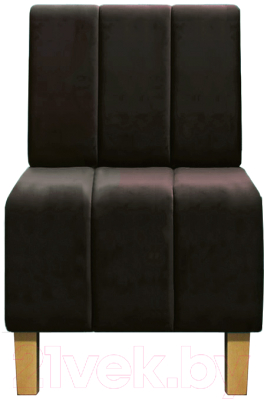 Кресло мягкое Brioli Руди полоса (B74/коричневый)