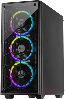 Корпус для компьютера Inter-Tech C-907 Cobweb RGB Midi (без БП)