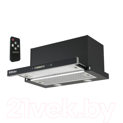 Вытяжка телескопическая Backer TH60CL-2F200-SHINY BLACK RC