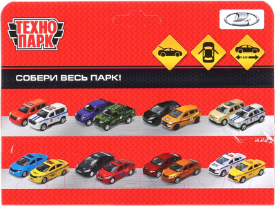 Автомобиль игрушечный Технопарк Ваз-2106 Жигули Полиция / 2106-12POL-SR