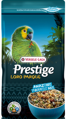 Корм для птиц Versele-Laga Amazone Parrot Prestige для крупных попугаев / 422208 (1кг)