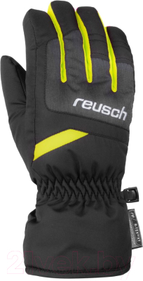 Перчатки лыжные Reusch 2020-21 Bennet R-Tex XT / 6061206 7686 (р-р 4.5, Black/Black Melange/Yellow)