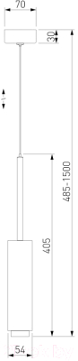 Потолочный светильник Евросвет 50203/1 LED (матовое серебро)