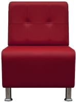 Кресло мягкое Brioli Руди Р (L16/вишневый) - 
