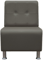 Кресло мягкое Brioli Руди Р (L21/серый) - 