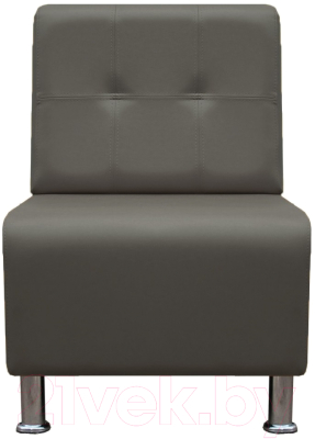 Кресло мягкое Brioli Руди Р (L21/серый)