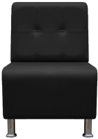 Кресло мягкое Brioli Руди Р (L22/черный) - 