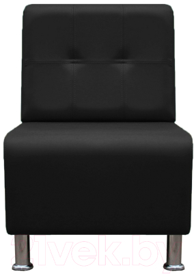 Кресло мягкое Brioli Руди Р (L22/черный)