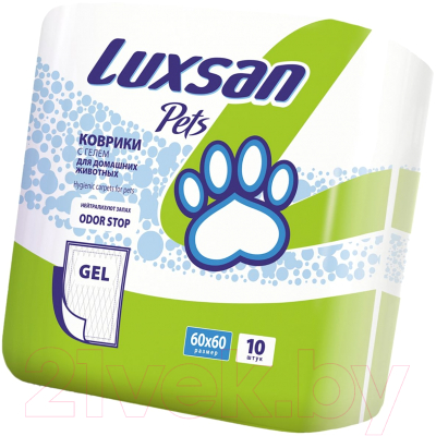 Одноразовая пеленка для животных Luxsan Premium Gel 60x60 (10шт)