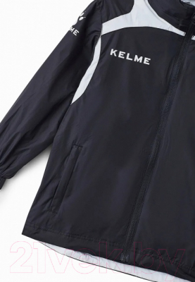Ветровка детская Kelme Windproof Rain Jacket Kids / K15S607-1-000 (р-р 160, черный)