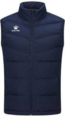 Жилет утепленный Kelme Adult Cotton Vest / 3891412-416 (2XL, темно-синий)